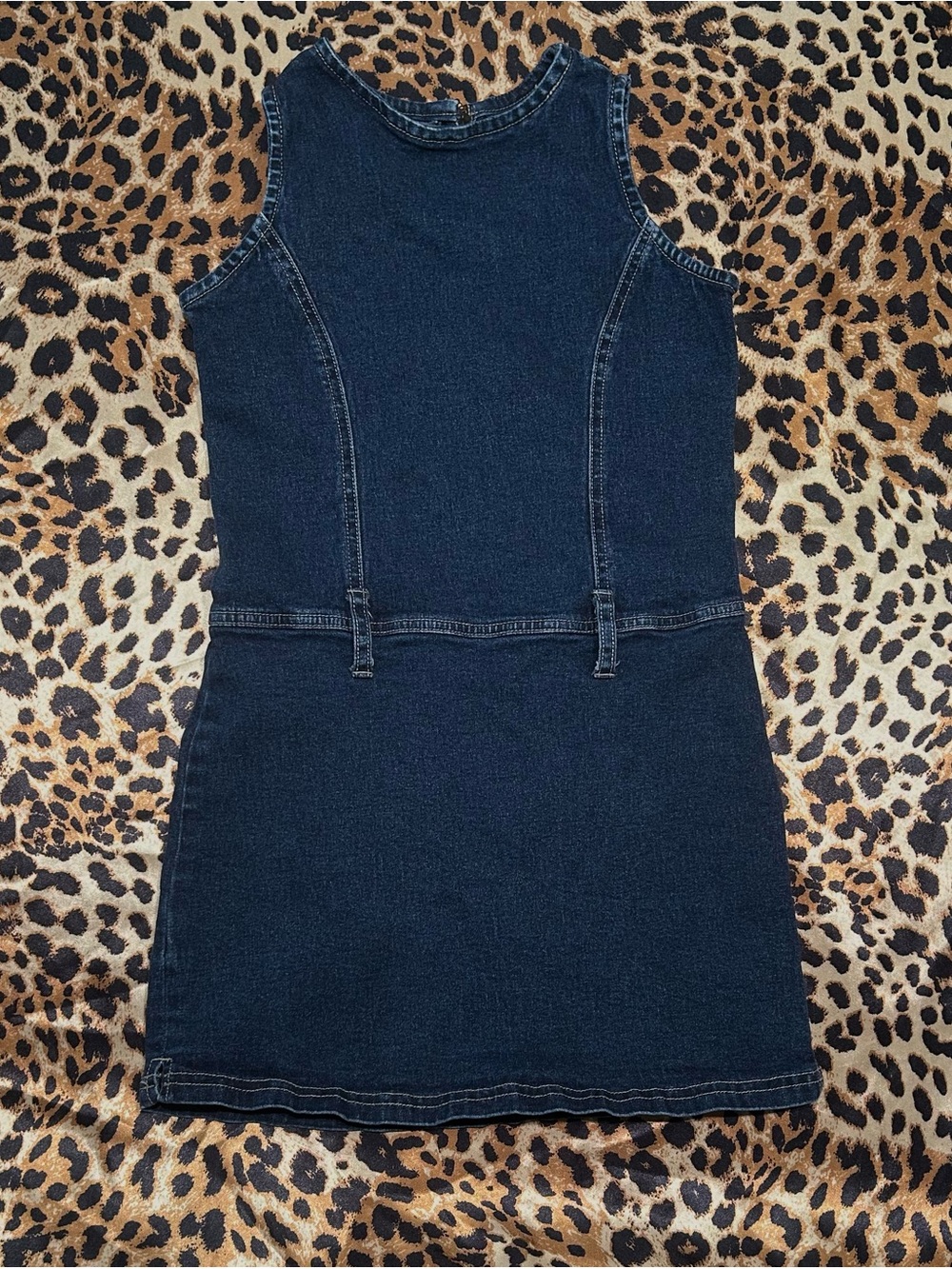 Vintage Y2K Limited Too Dark Wash Denim Mini Dress